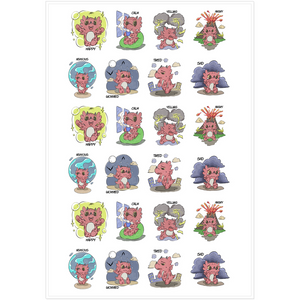 2'' Emotion Stickers - Diggory Doo