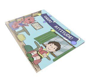 Great Attitude Art Print (Dragon Affirmations For Kids)