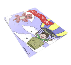 You Made My Day Art Print (Dragon Affirmations For Kids)