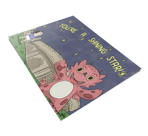 You're a Shining Star Art Print (Dragon Affirmations For Kids)