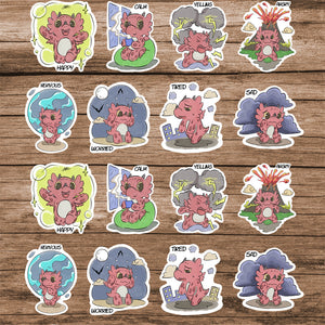 2'' Emotion Stickers - Diggory Doo