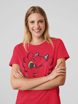 Silly Dragon - Emotion T-Shirt - Red (Adult Sizes)