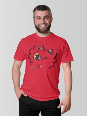 Silly Dragon - Emotion T-Shirt - Red (Adult Sizes)