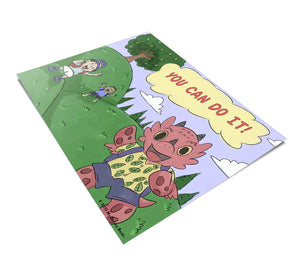 You Can Do It Art Print (Dragon Affirmations For Kids)
