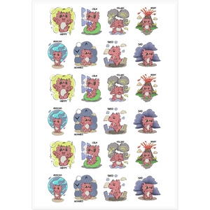 2'' Emotion Stickers  - Diggory Doo