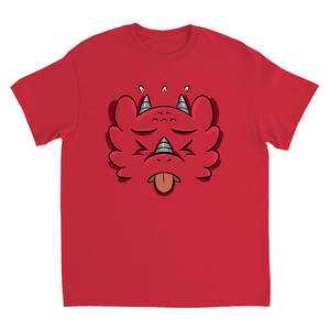 Disgusted Dragon - Emotion T-Shirts - Red (Youth Sizes)
