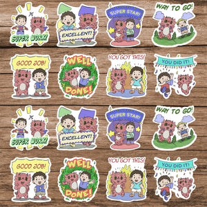 2'' Affirmation Stickers - Diggory Doo and Drew
