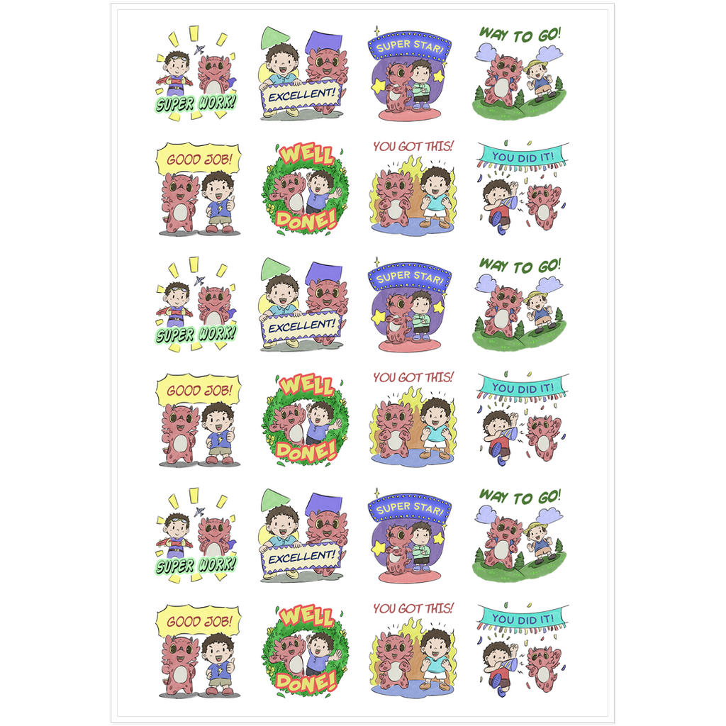 2'' Affirmation Stickers - Diggory Doo and Drew