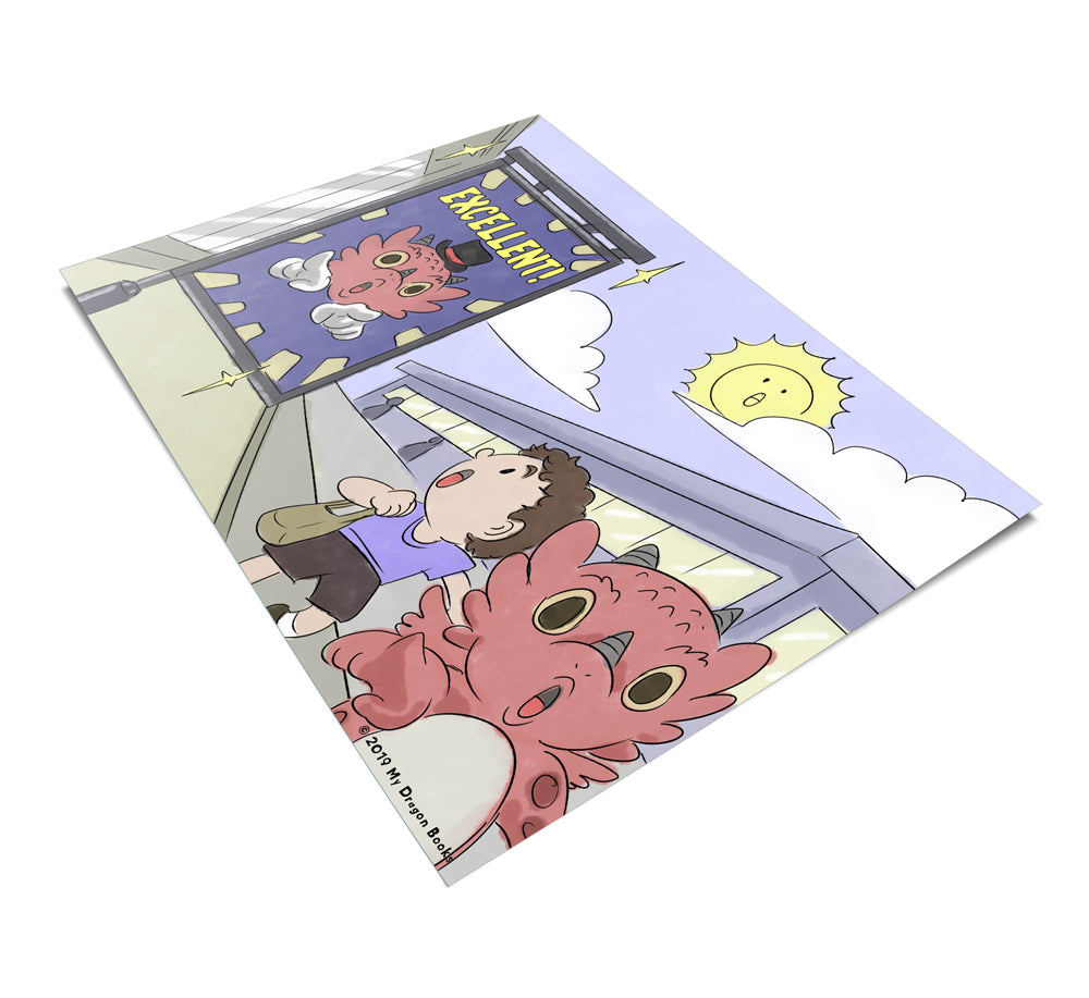 Excellent Art Print (Dragon Affirmations For Kids)