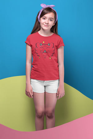 Happy Dragon - Emotion T-Shirts - Red (Youth Sizes)
