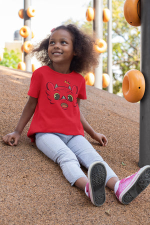 Surprised Dragon - Emotion T-Shirts - Red (Youth Sizes)