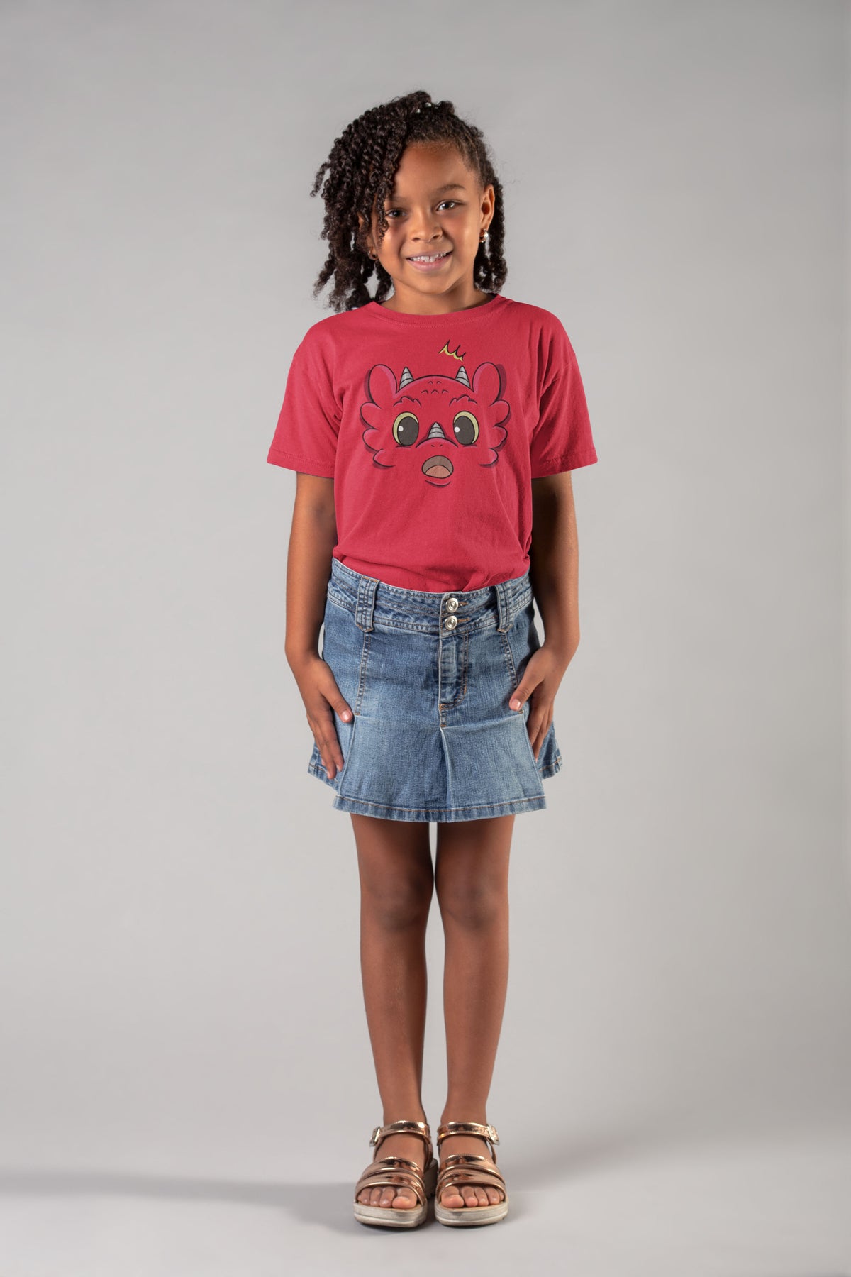 Surprised Dragon - Emotion T-Shirts - Red (Youth Sizes)