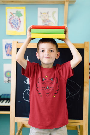 Happy Dragon - Emotion T-Shirts - Red (Youth Sizes)