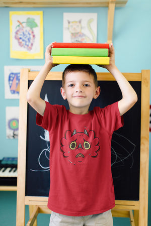 Scared Dragon - Emotion T-Shirts - Red (Youth Sizes)