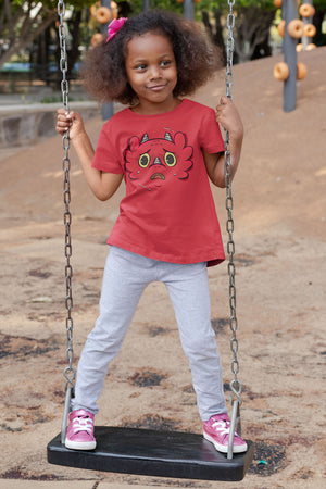 Scared Dragon - Emotion T-Shirts - Red (Youth Sizes)